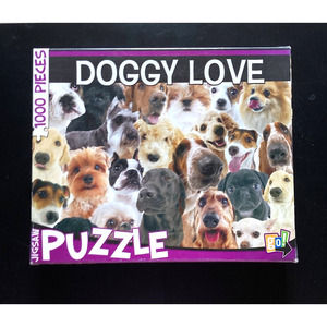 Doggy Love 1000 piece jigsaw puzzle - used/preowned